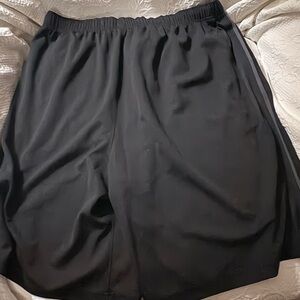 Nike Black Athletic Shorts with Side Stripe